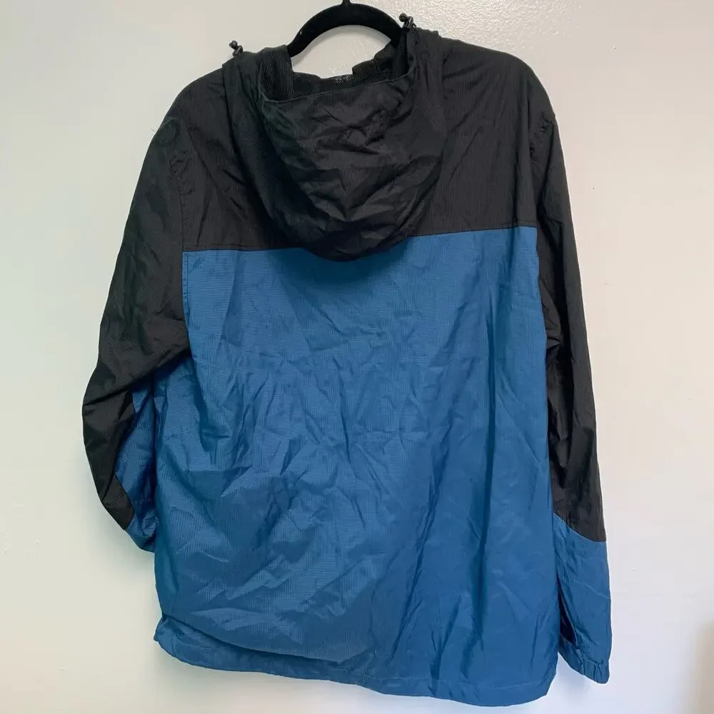 Gerry Men's Color Block Blue and Black Full Zip Up Hoodie Jacket Size XL